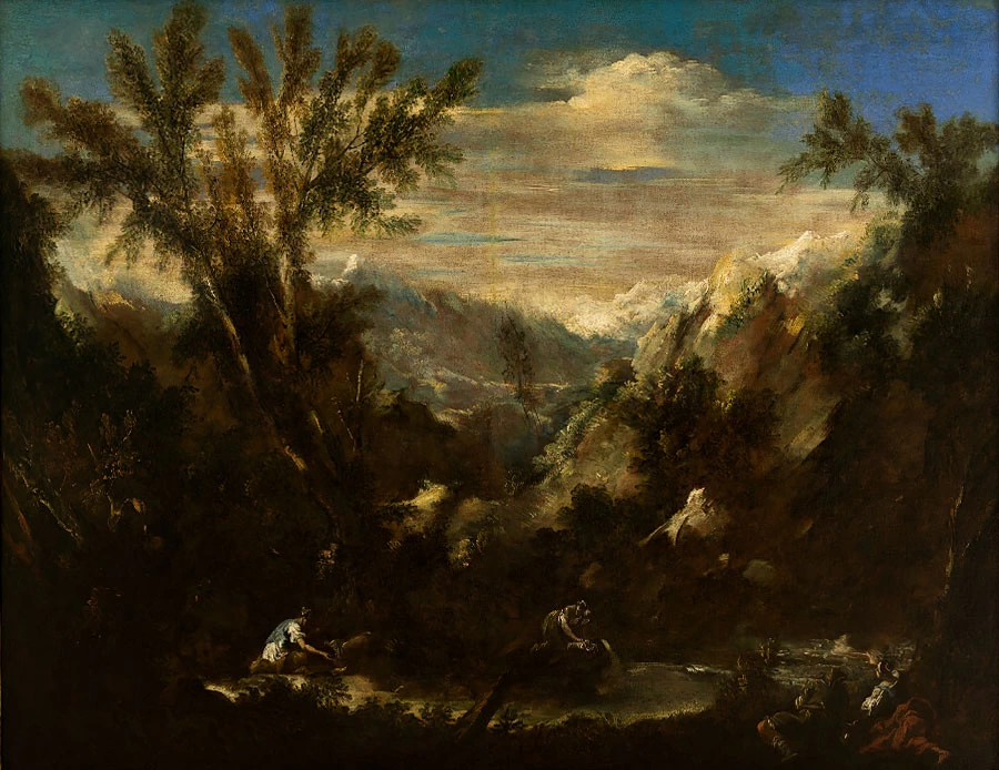 Paesaggio alpino con figure - Museo Nacional de Bellas Artes, L'Avana